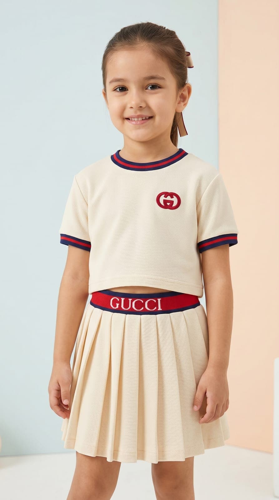 Комплект «Канны»: топ и плиссированная юбка